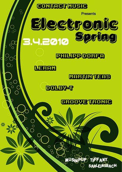 coming up | electronic spring @ tiffany, sarleinsbach